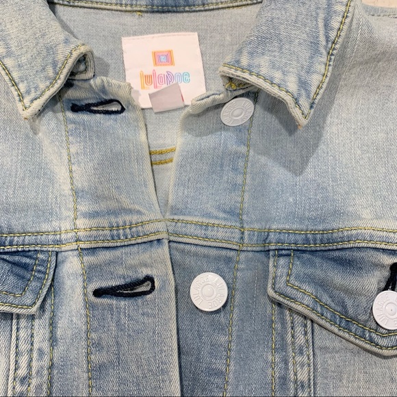✨ Light Blue Denim Jacket with Unicorn Patches - Picture 5 of 11